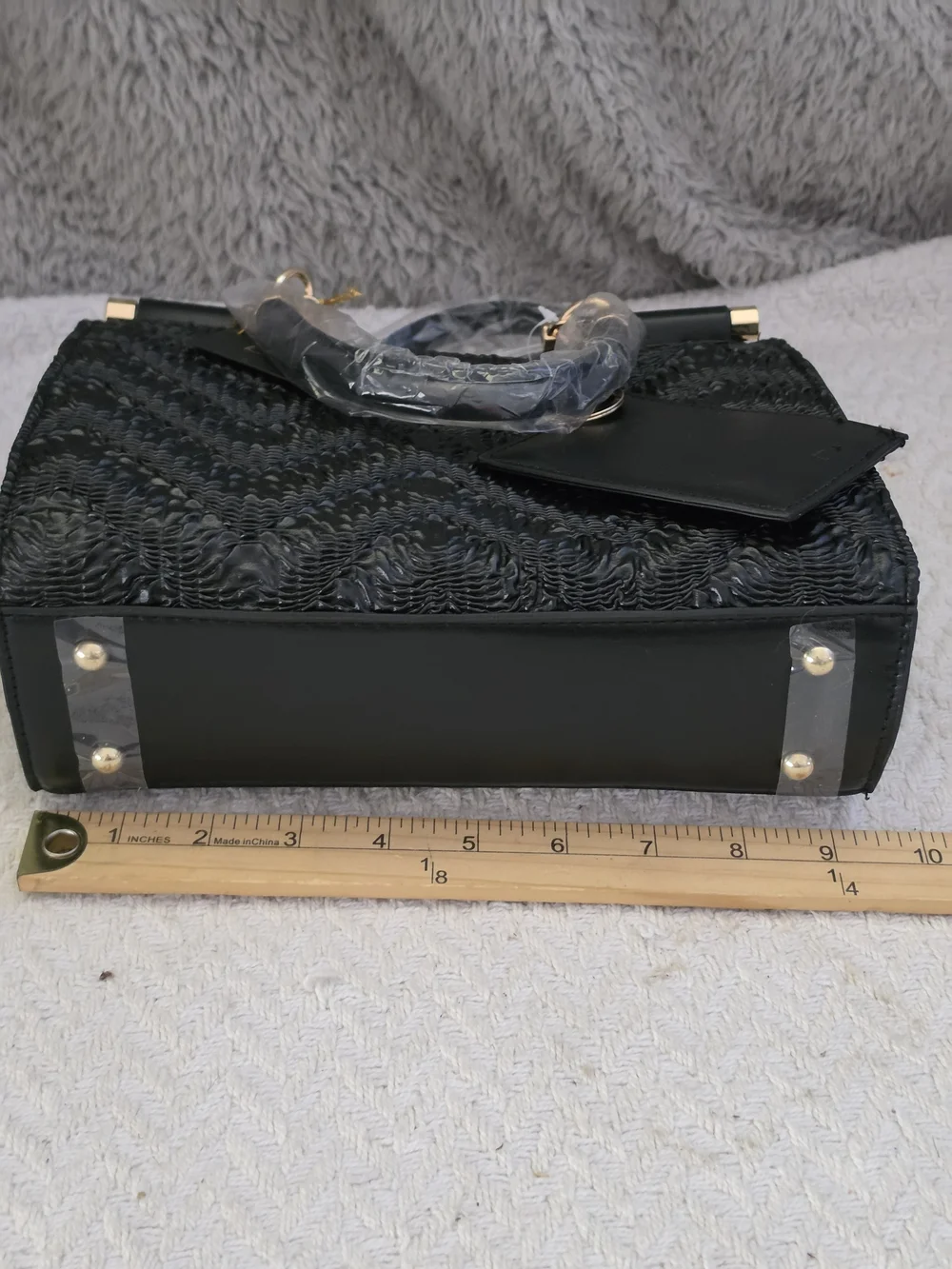 bebe Nola Mini Satchel in black